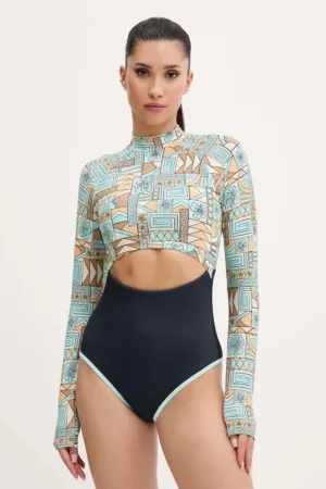 Rip Curl costum de baie dintr-o bucată culoarea turcoaz