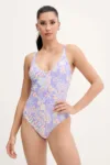 Rip Curl costum de baie dintr-o bucată culoarea violet