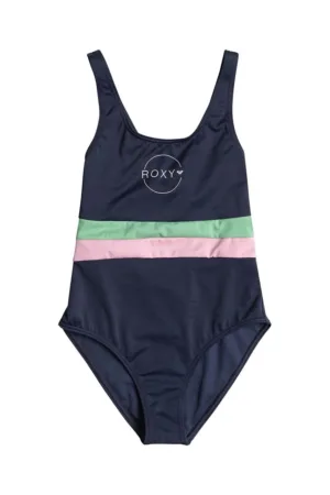 Roxy costum de baie dintr-o bucată pentru copii ILACABO ACTIVE culoarea albastru marin