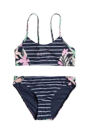 Roxy costum de baie pentru copii din două piese ILACABO ACTIVE culoarea albastru marin