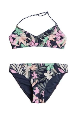 Roxy costum de baie pentru copii din două piese ILACABO ACTIVE culoarea negru