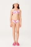 Roxy costum de baie pentru copii din două piese TOTALLY ICONIC culoarea roz