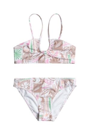 Roxy costum de baie pentru copii din două piese TOTALLY ICONIC culoarea violet