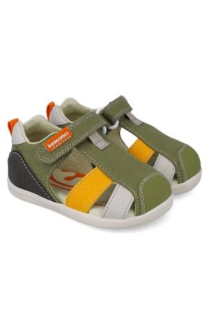 Sandale copii baieti din textil 252198-B801 - 21 - Verde