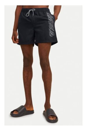 Short de baie barbati - 84248 - Poliester - Negru