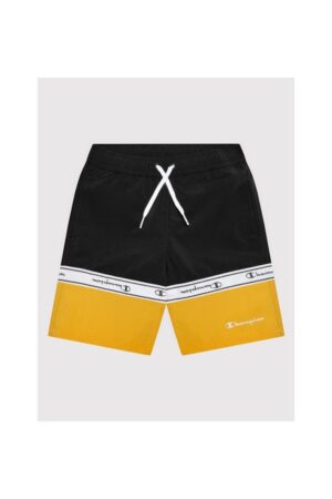 Short de baie copii - 74631 - Poliamida - Negru/Galben