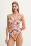 Silvian Heach costum de baie dintr-o bucată SINEM culoarea portocaliu