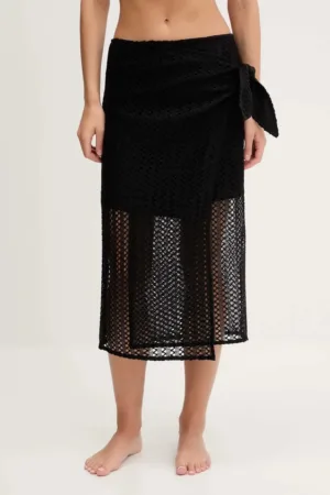 Sisley fustă de baie culoarea negru