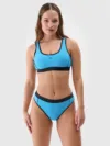 4F Slip de baie bikini pentru femei - albastru
