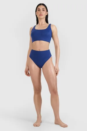 4F Slip de baie bikini pentru femei - bleumarin
