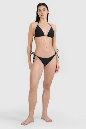 4F Slip de baie bikini pentru femei - negru