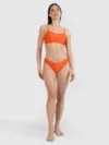 4F Slip de baie bikini pentru femei - portocaliu