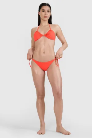 4F Slip de baie bikini pentru femei - roșu