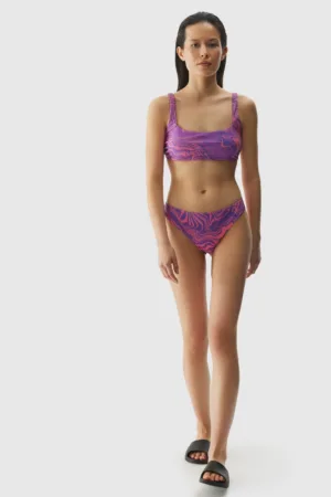 4F Slip de baie bikini pentru femei - roz