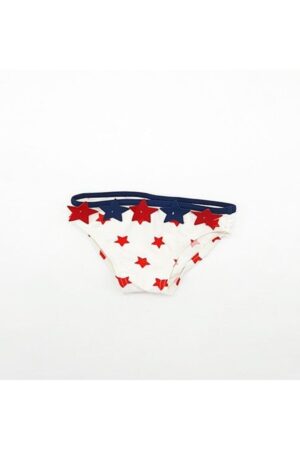 Slip de baie cu stelute - fetite -82219 - Alb -