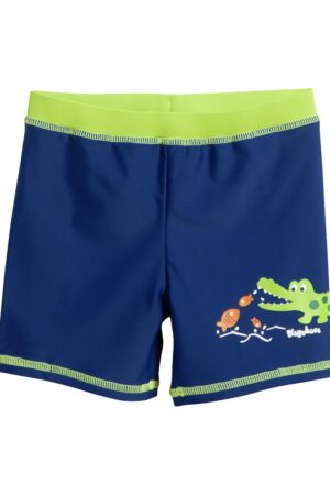 Slip de baie tip boxer - baieti - protectie UV 50+ - Albastru/Verde