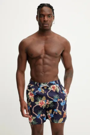 Superdry pantaloni scurți de baie culoarea bleumarin
