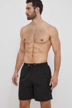 Superdry pantaloni scurti de baie culoarea negru