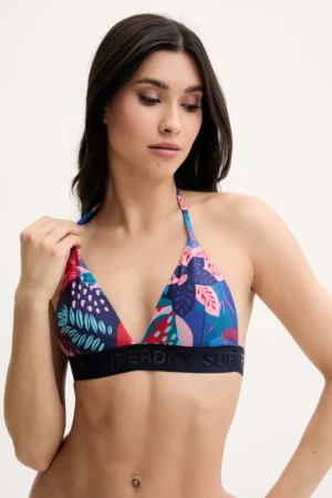 Superdry sutien de baie culoarea bleumarin