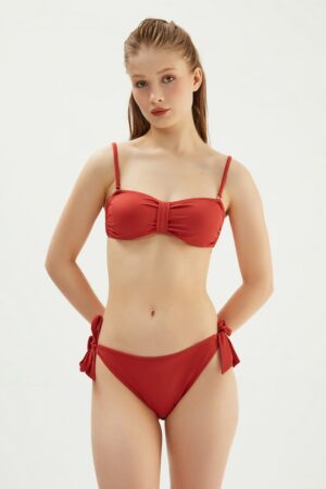 Sutien de baie bandeau cu bretele ajustabile