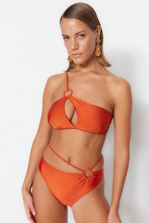 Sutien de baie bandeau cu inel O decorativ