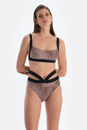 Sutien de baie cu model animal print