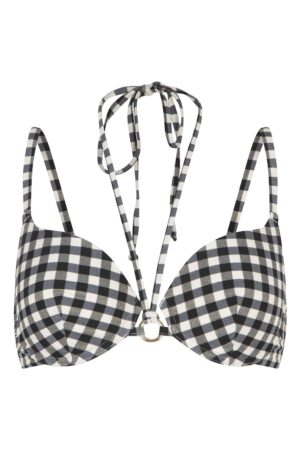 Sutien de baie cu model in carouri 31385