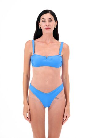 Sutien de baie cu model uni si bretele late