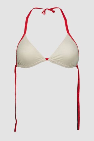 Sutien de baie triunghiular cu aspect stralucitor
