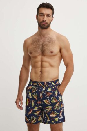 The North Face pantaloni scurti de baie culoarea albastru marin
