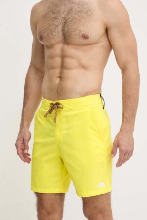 The North Face pantaloni scurti de baie culoarea galben