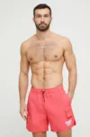 Tommy Jeans pantaloni scurti de baie culoarea roz