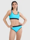 4F Top de baie bikini pentru femei - albastru