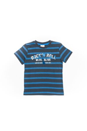 Tricou cu dungi baieti - Rock'n roll - 31330 - Gri -