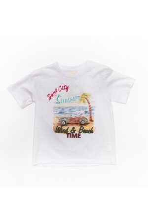Tricou din bumbac - baieti - Wind & Beach - 31320