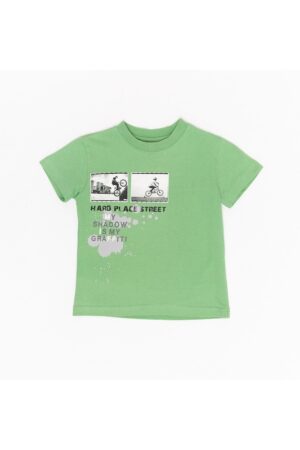 Tricou pentru baieti - Graffiti - verde - 23310