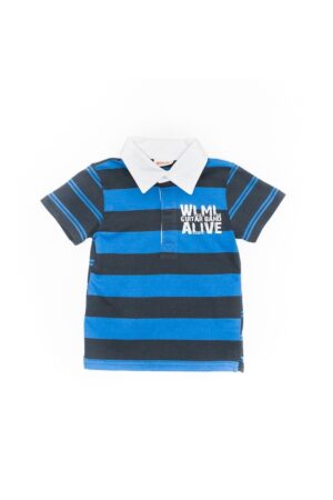 Tricou tip camasa baieti - albastru - 35330
