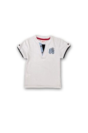 Tricou tip camasa baieti - din bumbac - 21330