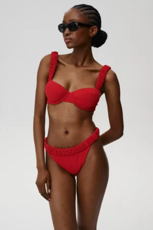 Undress Code chiloți de baie Girlish Charm Bikini Bottom culoarea rosu