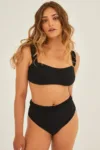 Undress Code chiloți de baie Good Luck Charm Bikini Bottom Plain culoarea negru