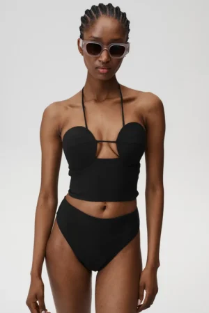 Undress Code chiloți de baie Naomi Bikini Bottom culoarea negru