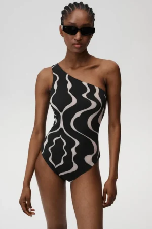 Undress Code costum de baie dintr-o bucată About You Swimsuit culoarea negru