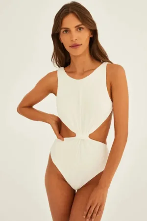 Undress Code costum de baie dintr-o bucată culoarea alb