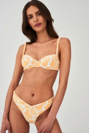 Undress Code sutien de baie Olympia culoarea galben