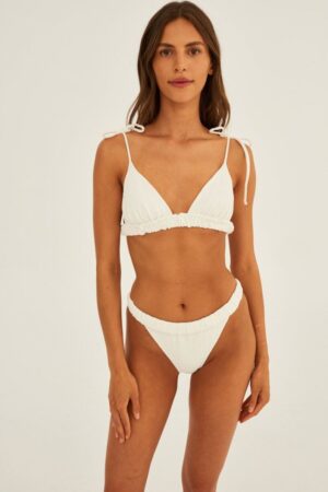 Undress Code sutien de baie culoarea alb