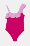 United Colors of Benetton costum de baie dintr-o bucată pentru copii culoarea violet