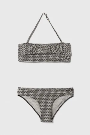 United Colors of Benetton costum de baie pentru copii din două piese culoarea negru