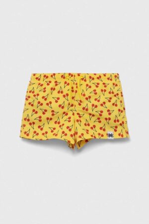 United Colors of Benetton pantaloni scurti de baie copii culoarea galben