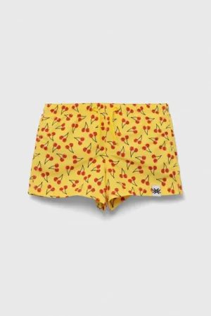 United Colors of Benetton pantaloni scurti de baie copii culoarea galben