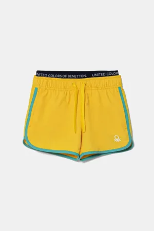 United Colors of Benetton pantaloni scurți de baie copii culoarea galben